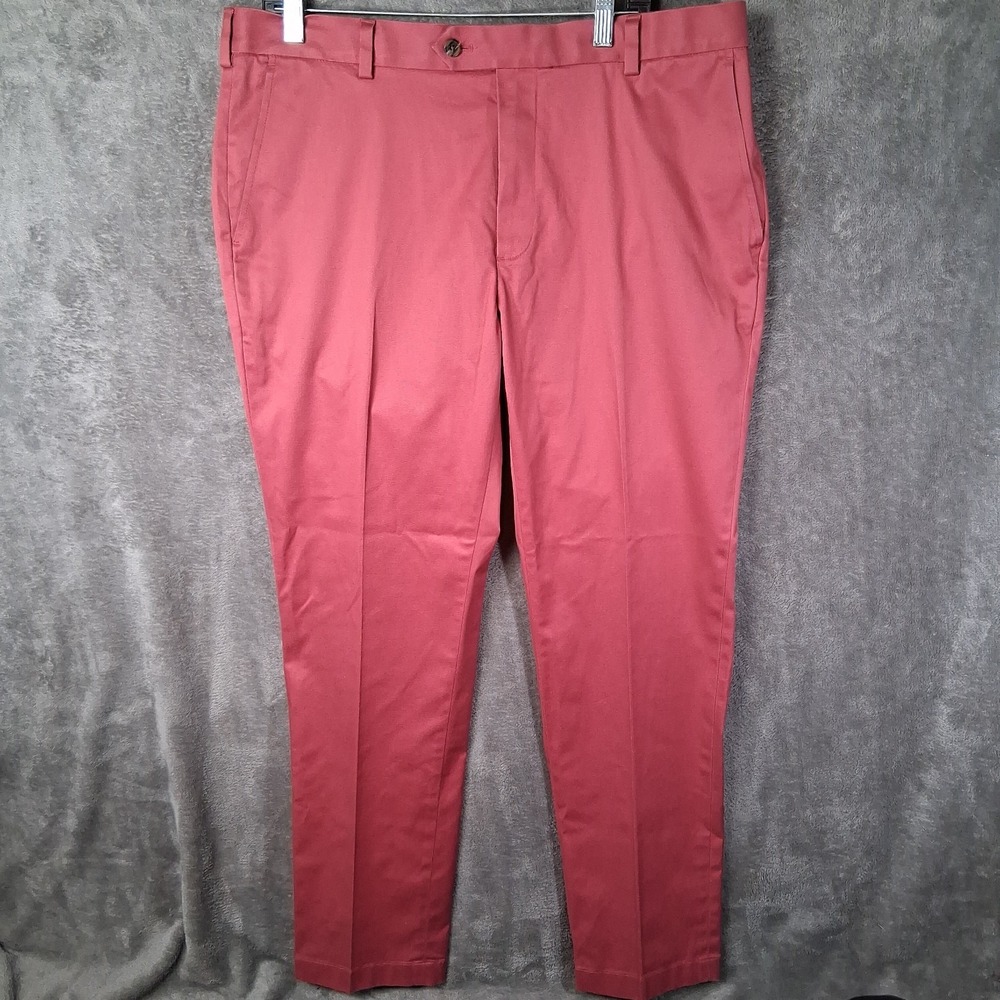 Brooks Brothers Light Weight Advantage Chino Milano Pants Mens Size 38x32 Pink